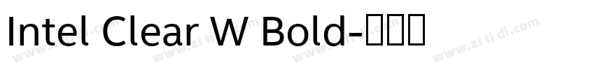 Intel Clear W Bold字体转换